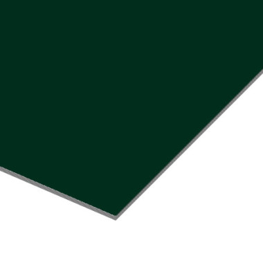 Groene Trespa Izeon Varitop plaat 6 mm RAL 6009 op maat gezaagd