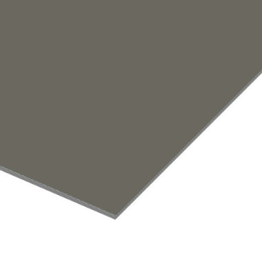 Grijze Trespa Izeon Varitop plaat 6 mm RAL 7039 op maat gezaagd