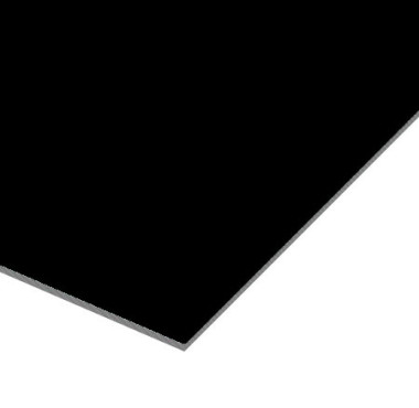 Zwarte Trespa Izeon Varitop plaat 6 mm RAL 9005 op maat gezaagd