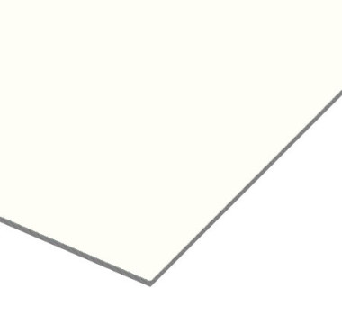 Witte Trespa Izeon Varitop plaat 6 mm RAL 9001 op maat gezaagd