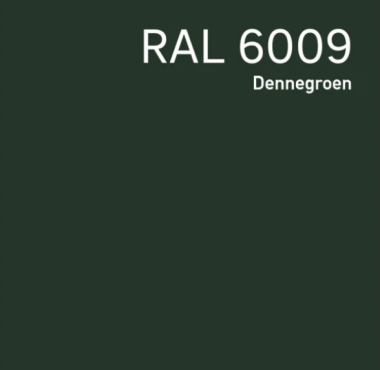 HPL structuur plaat van 6 mm in dennengroen RAL 6009