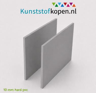 Hard PVC plaat van 10 mm dik in grijs RAL 7011