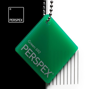 Plexiglas groen 692 GS op maat kopen. Gratis gezaagd, gratis afhalen in Almere en geschikt voor signing, displays, reclame en maatwerk.