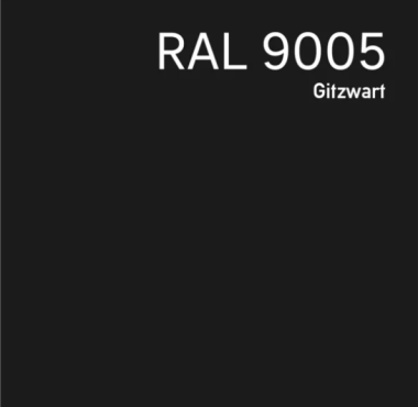 HPL exterieur plaat van 6 mm in zwart RAL 9005