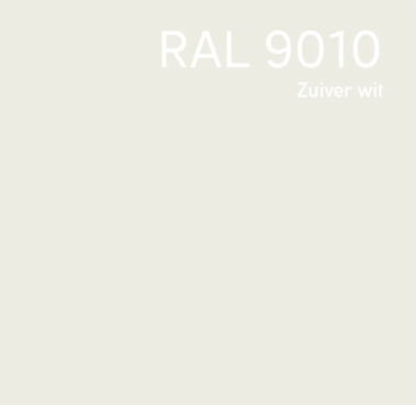 HPL exterieur plaat van 6 mm in zuiver wit RAL 9010