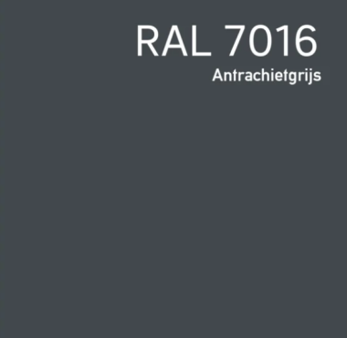 HPL exterieur plaat van 6 mm in antracietgrijs RAL 7016