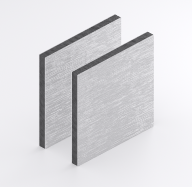 Aluminium sandwichpaneel van 3 mm met alu geborstelde zijde en 9006 matte afwerking