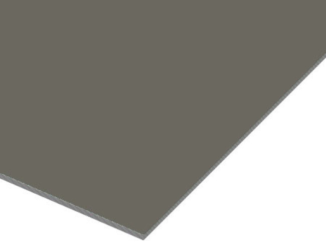 Grijze Trespa Izeon Varitop plaat 6 mm RAL 7039 op maat gezaagd