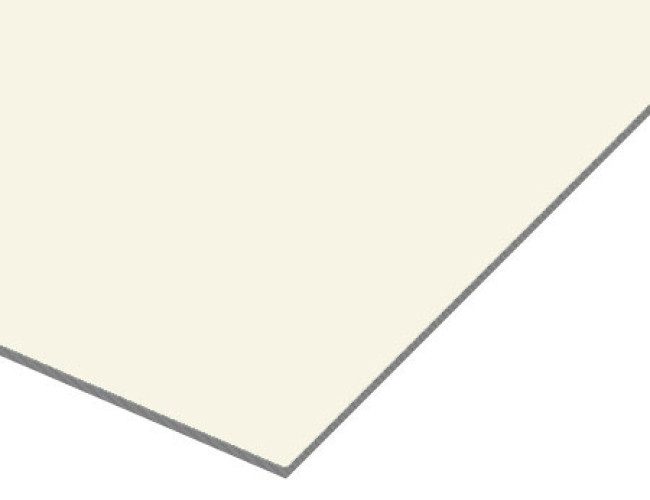 Cream Wit Trespa Izeon Varitop plaat 6 mm RAL 9001 op maat gezaagd