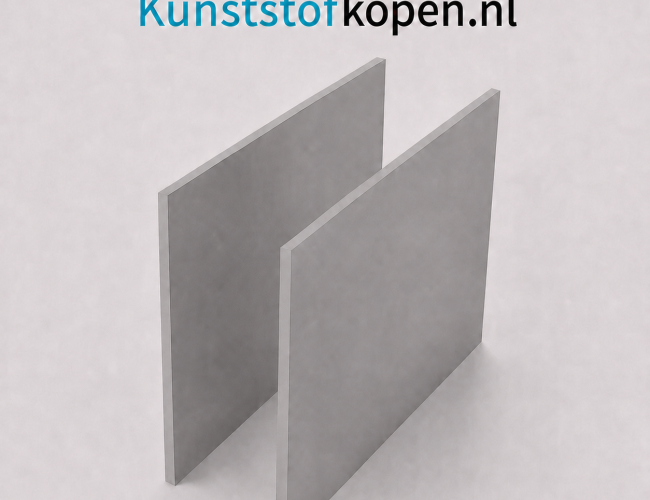 Hard PVC plaat van 2 mm dik in grijs RAL 7011