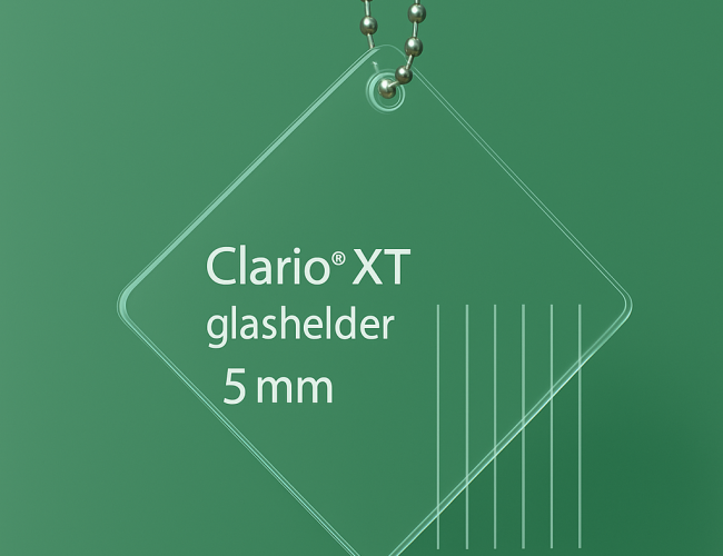 Clario® plexiglas XT helder 5 mm, op maat door Kunststofkopen Almere, altijd hele lage prijzen.