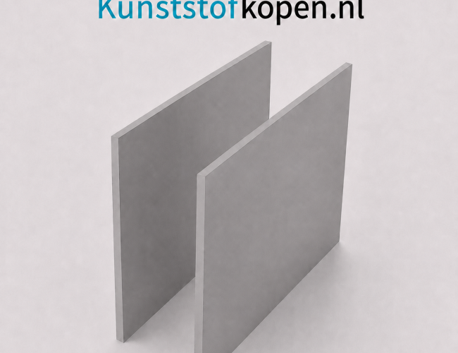 Hard PVC plaat van 3 mm dik in grijs RAL 7011