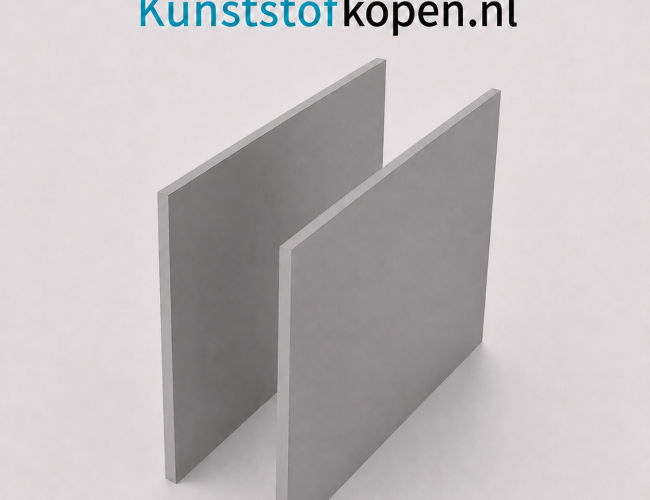 Hard PVC plaat van 4 mm dik in grijs RAL 7011