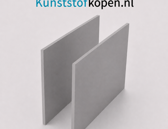 Hard PVC plaat van 5 mm dik in grijs RAL 7011