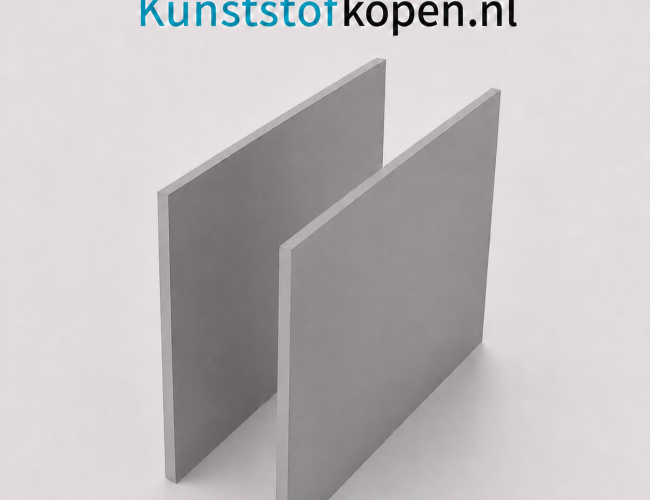 Hard PVC plaat van 6 mm dik in grijs RAL 7011