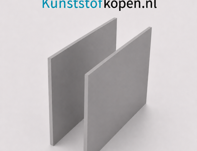 Hard PVC plaat van 8 mm dik in grijs RAL 7011