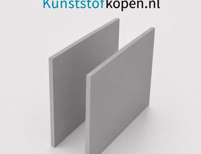 Hard PVC plaat van 12 mm dik in grijs RAL 7011