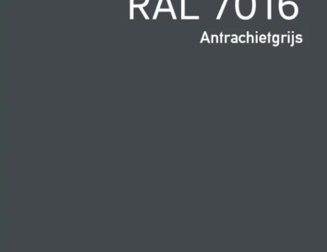 HPL exterieur plaat van 6 mm in antracietgrijs RAL 7016