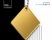 Gouden acrylaat XT spiegelplaat van 3 mm dik met reflecterend oppervlak