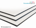 HPL plaat van 4 mm in wit met gladde afwerking