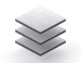 Aluminium sandwichpaneel van 3 mm in zilver RAL 9006 met matte en glanzende zijde